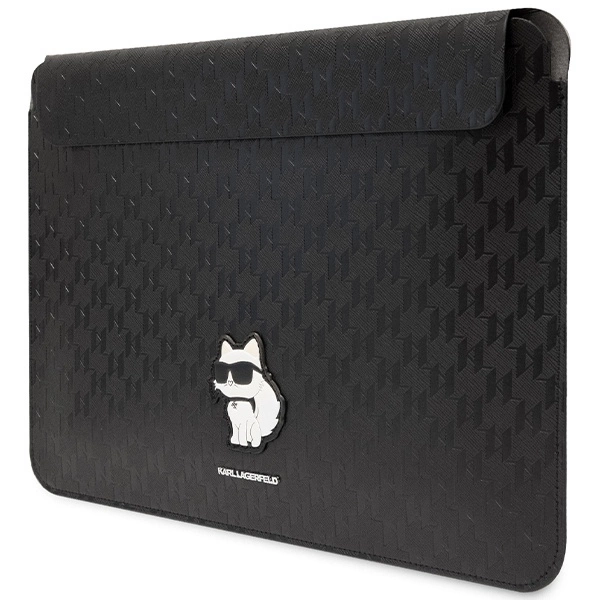 Pokrowiec Karl Lagerfeld Saffiano Monogram Choupette na laptopa 14" - czarny