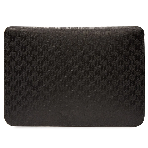 Pokrowiec Karl Lagerfeld Saffiano Monogram Ikonik na laptopa 16" - czarny