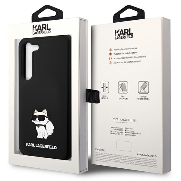 Etui Karl Lagerfeld Silicone Choupette na Samsung Galaxy S24+ - czarne