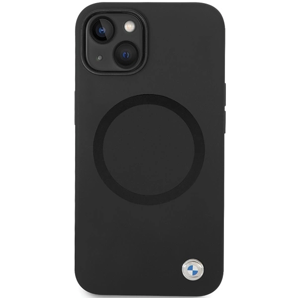 Etui BMW Signature Liquid Silicone MagSafe na iPhone 14 - czarne
