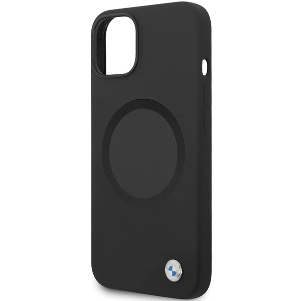 Etui BMW Signature Liquid Silicone MagSafe na iPhone 14 - czarne