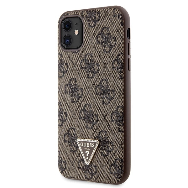 Etui Guess Crossbody 4G Metal Logo na iPhone 11 / Xr - brązowe