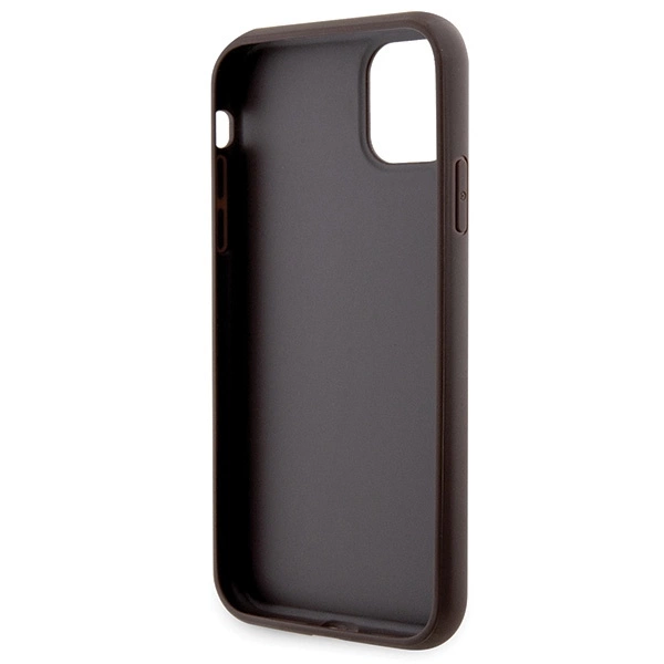 Etui Guess Crossbody 4G Metal Logo na iPhone 11 / Xr - brązowe