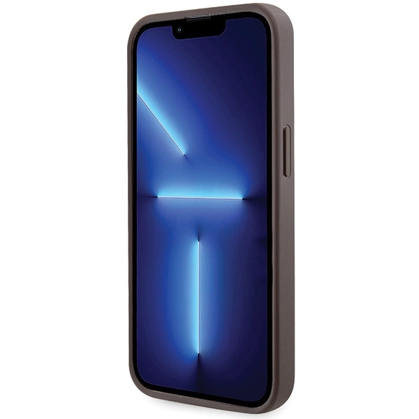 Etui Guess Crossbody 4G Metal Logo na iPhone 13 Pro / iPhone 13 - brązowe