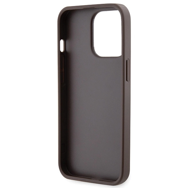 Etui Guess Crossbody 4G Metal Logo na iPhone 13 Pro / iPhone 13 - brązowe