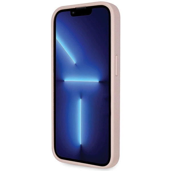 Etui Guess Crossbody 4G Metal Logo na iPhone 14 Pro - różowe