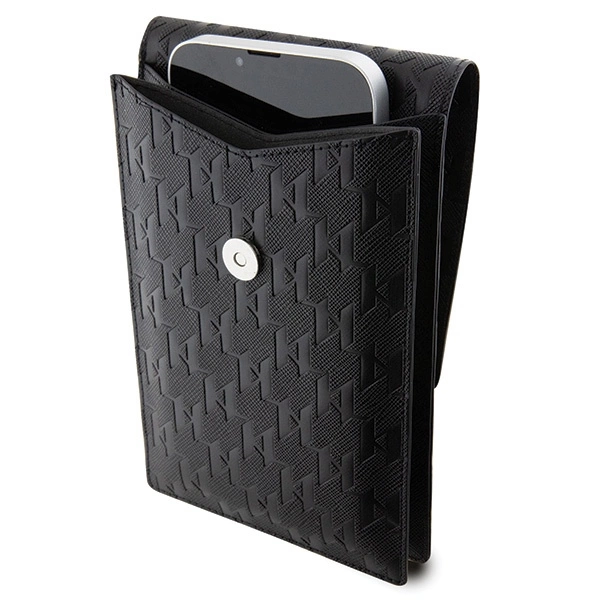 Torebka Karl Lagerfeld Saffiano Monogram Choupette - czarna