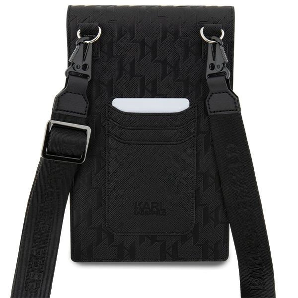 Torebka Karl Lagerfeld Saffiano Monogram Choupette - czarna