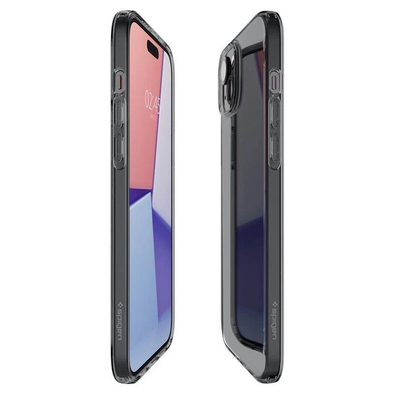 Etui Spigen Crystal Flex na iPhone 15 Plus - szaro-przezroczyste