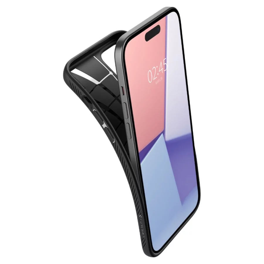 Etui Spigen Liquid Air na iPhone 15 Plus - czarny mat