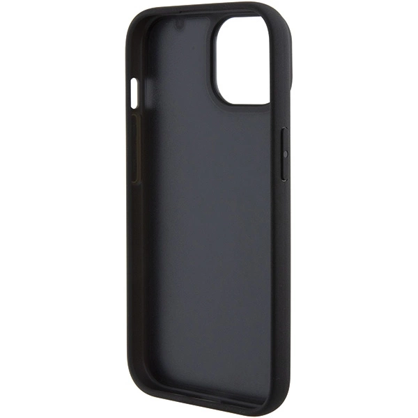 Etui BMW Leather Hot Stamp na iPhone 15 Plus - czarne