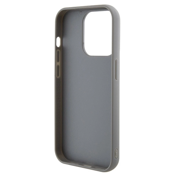 Etui Guess Sequin Script Metal na iPhone 15 Pro - srebrne