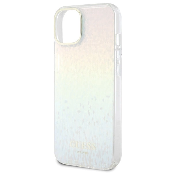 Etui Guess IML Faceted Mirror Disco Iridescent na iPhone 15 - wielokolorowe