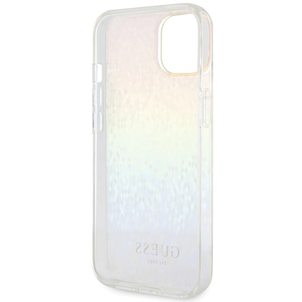 Etui Guess IML Faceted Mirror Disco Iridescent na iPhone 15 - wielokolorowe
