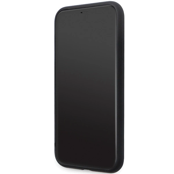 Etui Karl Lagerfeld Silicone Ikonik Metal Pin na iPhone 11 / Xr - czarne