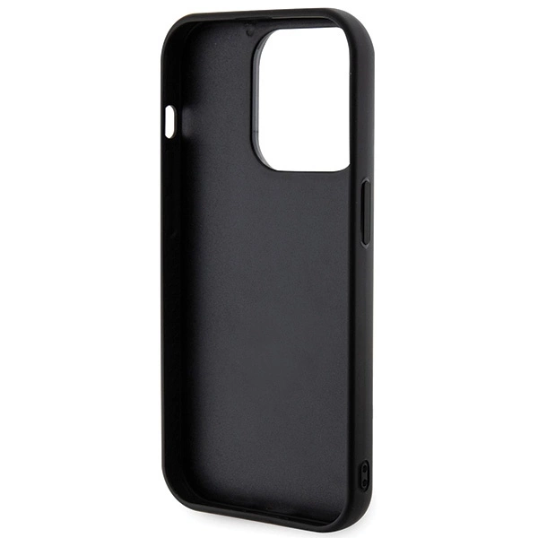 Etui Karl Lagerfeld 3D Rubber Glitter Logo na iPhone 15 Pro - czarne