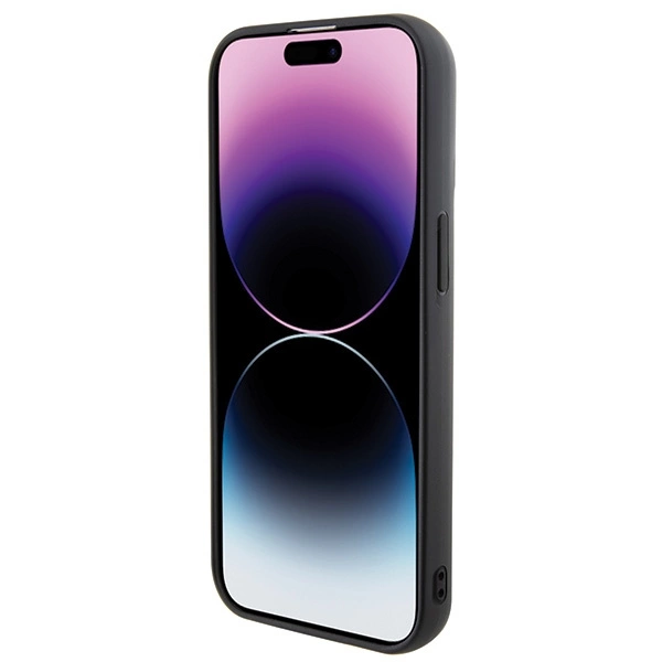 Etui Karl Lagerfeld 3D Rubber Multi Logo na iPhone 15 - czarne