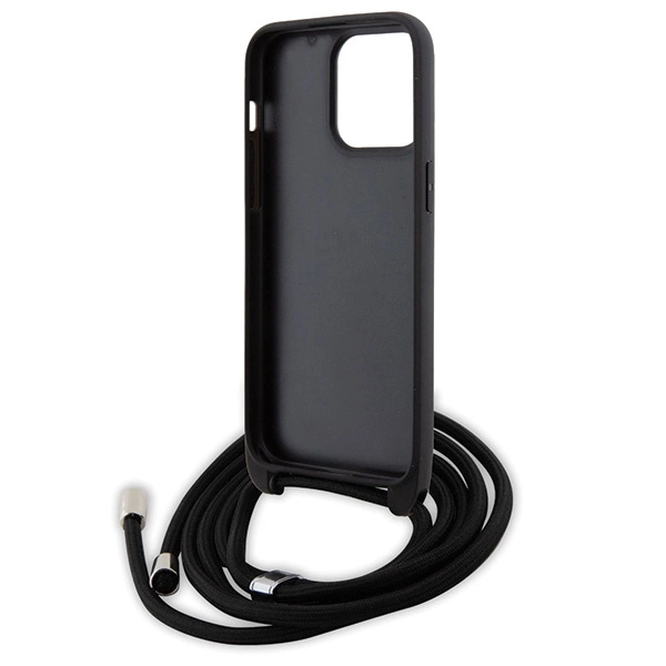 Etui Karl Lagerfeld Crossbody Saffiano Metal Pin Karl&Choupette na iPhone 15 Pro Max - czarne