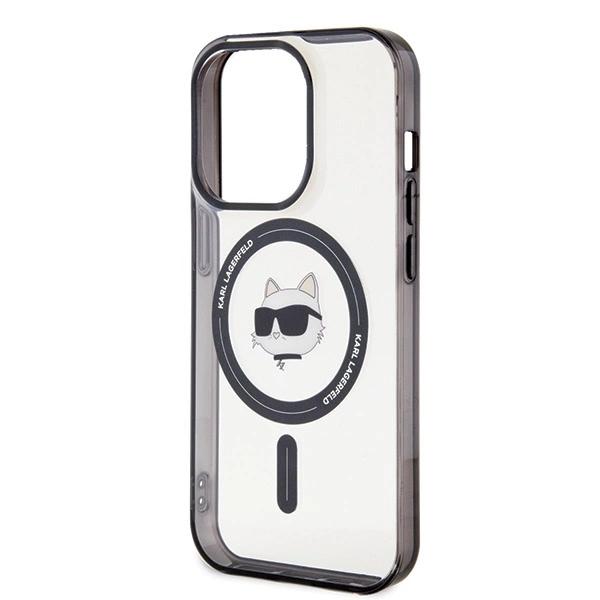 Etui Karl Lagerfeld IML Choupette's Head MagSafe na iPhone 15 Pro - przezroczyste