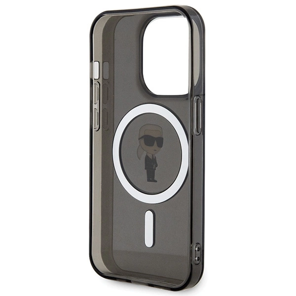 Etui Karl Lagerfeld IML Ikonik MagSafe na iPhone 15 Pro - czarne