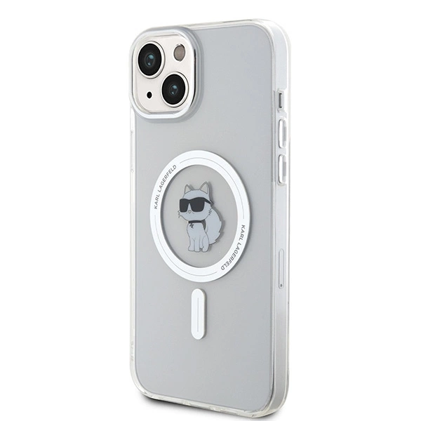 Etui Karl Lagerfeld IML Choupette MagSafe na iPhone 15 Plus - przezroczyste