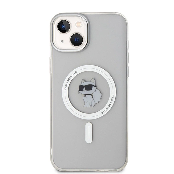 Etui Karl Lagerfeld IML Choupette MagSafe na iPhone 15 Plus - przezroczyste