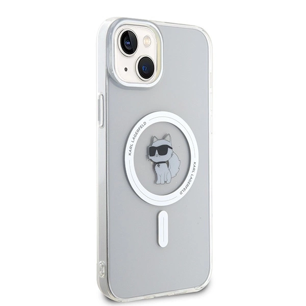 Etui Karl Lagerfeld IML Choupette MagSafe na iPhone 15 Plus - przezroczyste