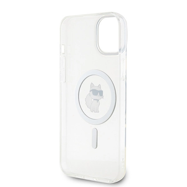 Etui Karl Lagerfeld IML Choupette MagSafe na iPhone 15 Plus - przezroczyste