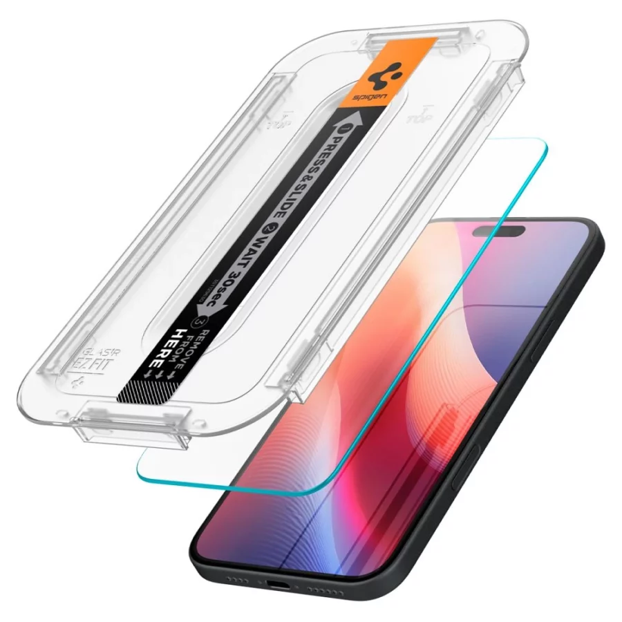 Szkło hartowane Spigen Glas.tR EZ Fit na iPhone 15 / 16 - 2 szt.