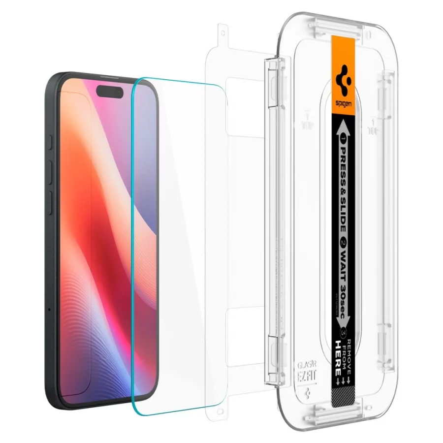 Szkło hartowane Spigen Glas.tR EZ Fit na iPhone 15 / 16 - 2 szt.