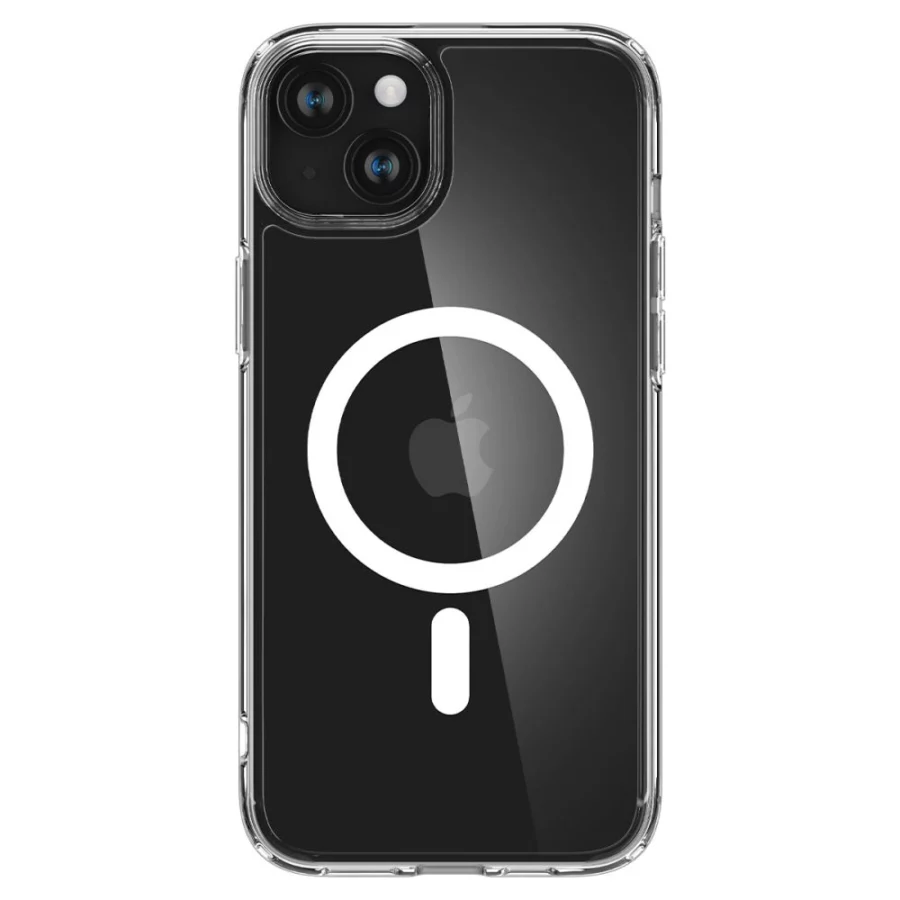 Etui Spigen Ultra Hybrid Mag z MagSafe na iPhone 15 - białe