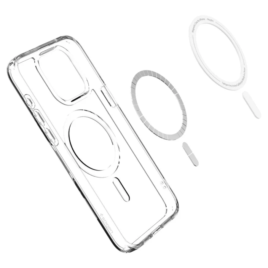 Etui Spigen Ultra Hybrid Mag z MagSafe na iPhone 15 Pro - białe