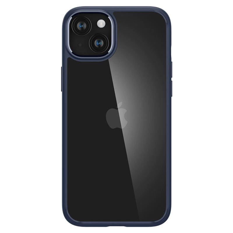 Etui Spigen Crystal Hybrid na iPhone 15 Plus - przezroczysto-niebieskie