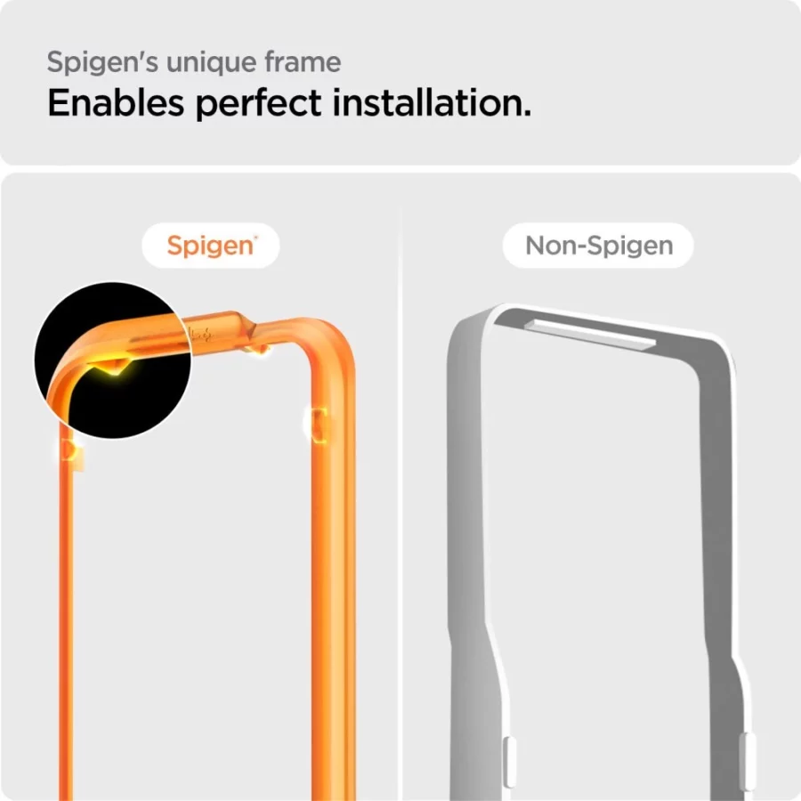 Szkło hartowane Spigen ALM Glass FC na iPhone 15 - czarne 2 szt.