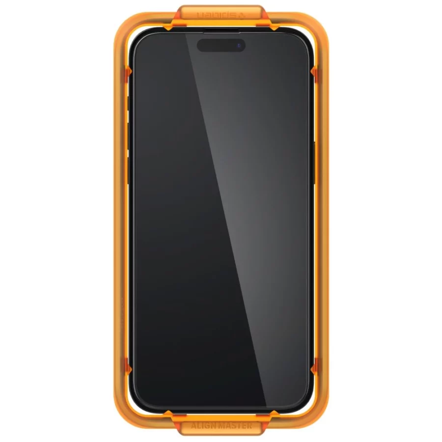 Szkło hartowane Spigen ALM Glass FC na iPhone 15 Plus - czarne 2 szt.