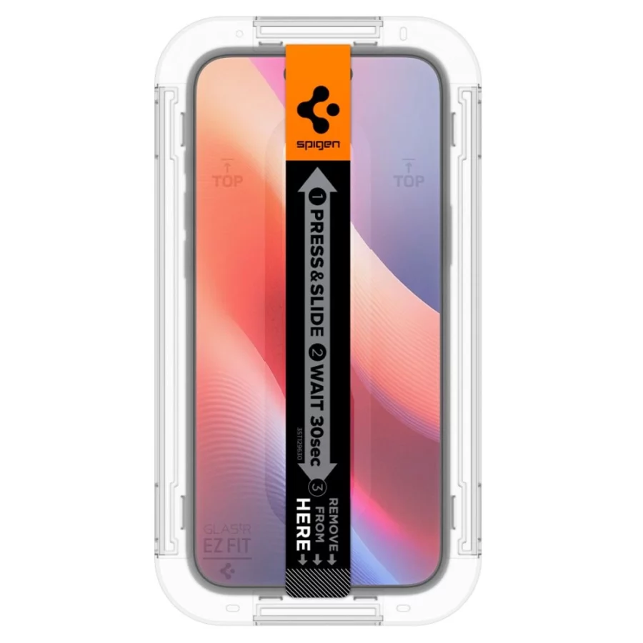 Szkło hartowane Spigen Glas.tR EzFit prywatyzujące na iPhone 15 / 16 z adapterem (2 szt.)