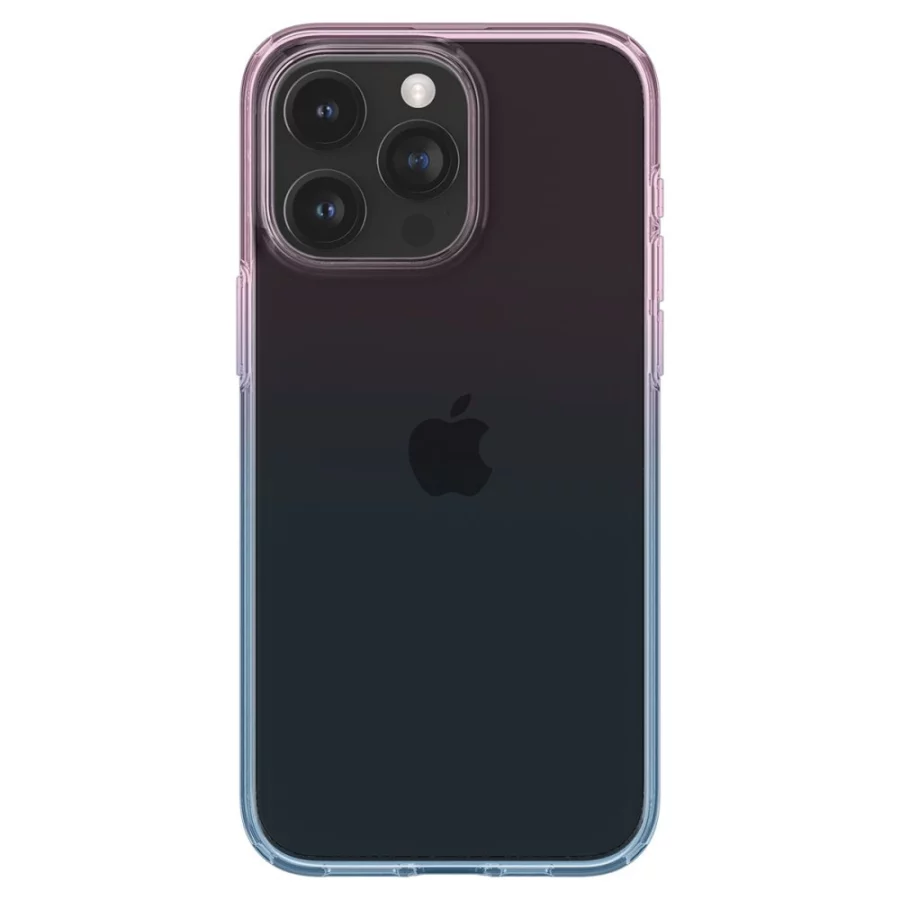 Etui Spigen Liquid Crystal na iPhone 15 Pro - różowo-niebieskie