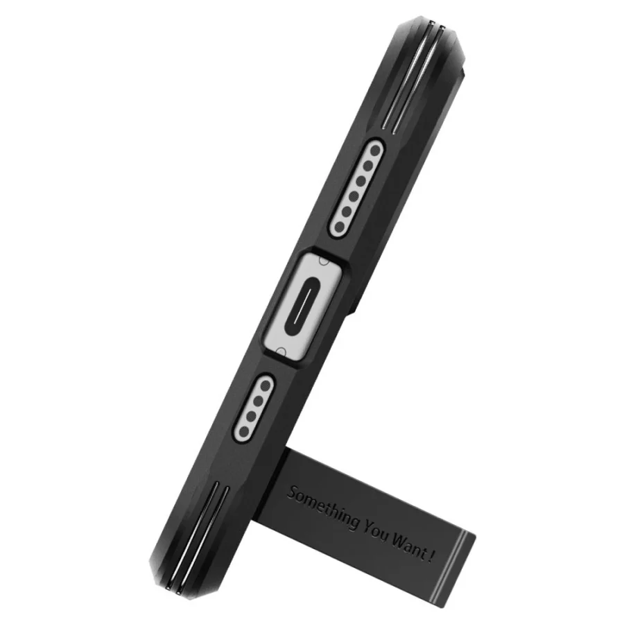 Etui Spigen Tough Armor MagSafe na iPhone 15 - czarne