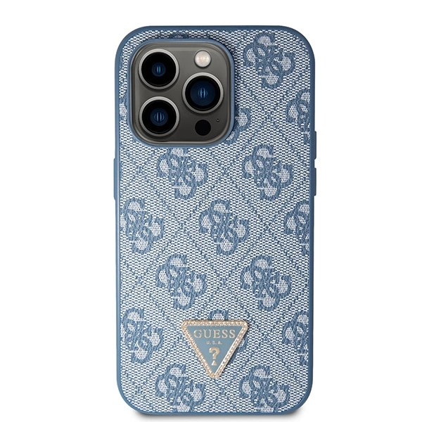 Etui Guess Crossbody 4G Metal Logo do iPhone 14 Pro Max - niebieskie