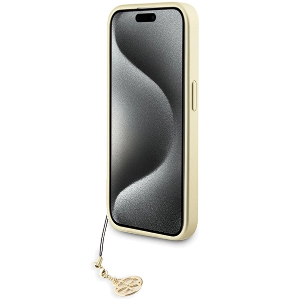 Etui Guess 4G Charms Collection do iPhone 15 Pro - szare