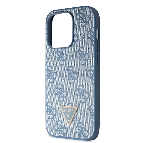 Etui Guess Crossbody 4G Metal Logo do iPhone 15 Pro - niebieskie
