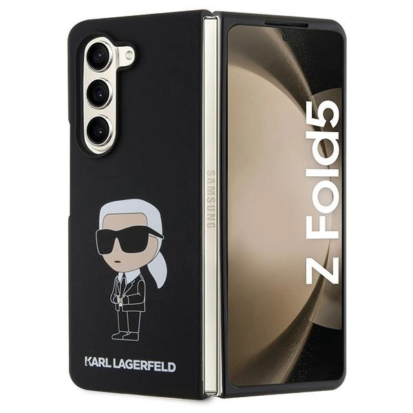 Etui Karl Lagerfeld Silicone Ikonik do Samsung Galaxy Z Fold 5 - czarne