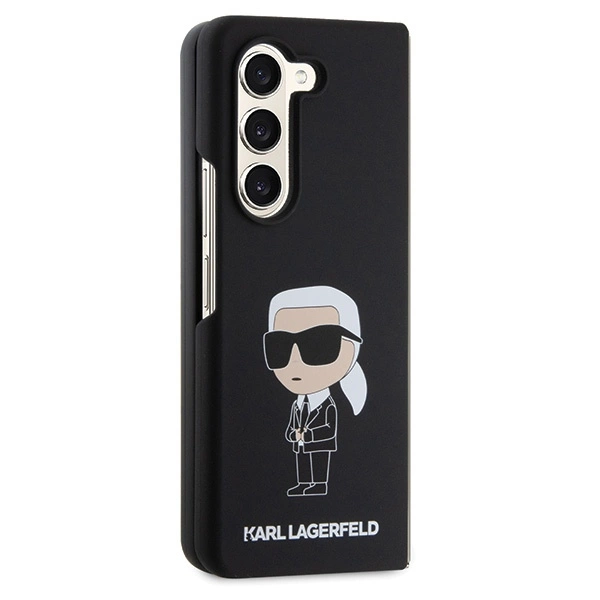 Etui Karl Lagerfeld Silicone Ikonik do Samsung Galaxy Z Fold 5 - czarne