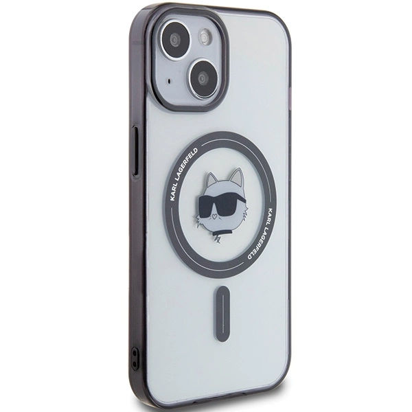 Etui Karl Lagerfeld IML Choupette's Head MagSafe do iPhone 15 - przezroczyste