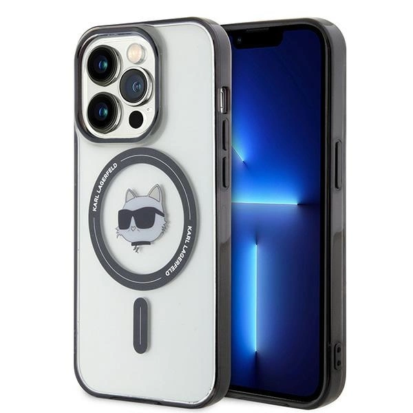 Etui Karl Lagerfeld IML Choupette's Head MagSafe do iPhone 15 Pro Max - przezroczyste