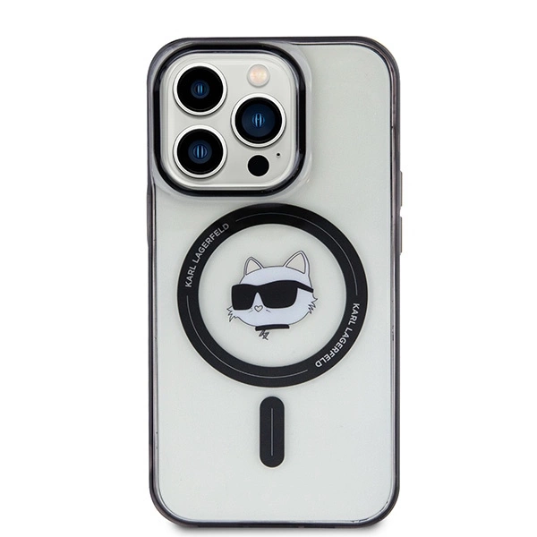 Etui Karl Lagerfeld IML Choupette's Head MagSafe do iPhone 15 Pro Max - przezroczyste