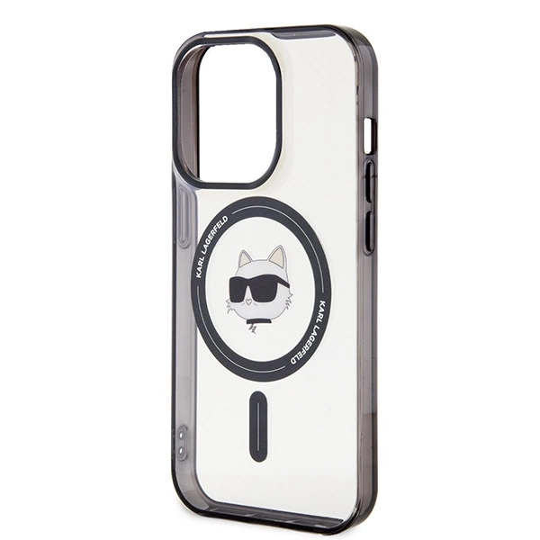 Etui Karl Lagerfeld IML Choupette's Head MagSafe do iPhone 15 Pro Max - przezroczyste
