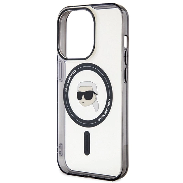 Etui Karl Lagerfeld IML Karl's Head MagSafe do iPhone 15 Pro Max - przezroczyste