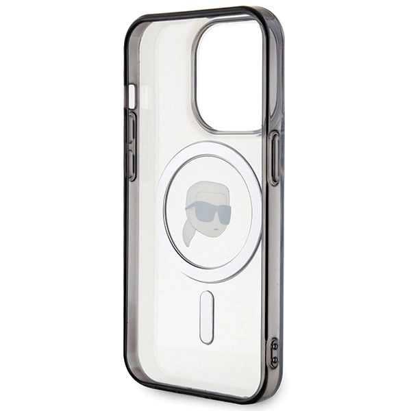 Etui Karl Lagerfeld IML Karl's Head MagSafe do iPhone 15 Pro Max - przezroczyste
