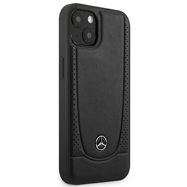 Etui Mercedes Leather Urban do iPhone 15 Plus - czarne